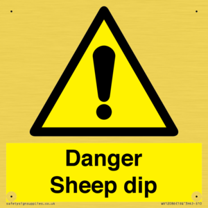Danger Sheep dip